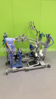 2 x Arjo Sara Lite Electric Patient Hoists with Controllers and 2 x Arjo Sara 3000 Electric Patient Hoists with Controllers (2 x Power Up, 1 x Unable to Test Due to No Battery,1 x Suspected Flat Battery)