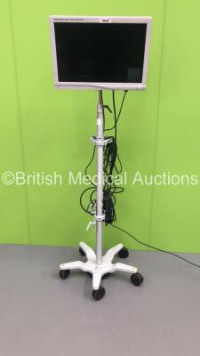 Stryker Vision Elect HDTV Surgical Viewing Monitor on Stand (Powers Up) * SN VEH268K0319 ** Mfd 2008 *