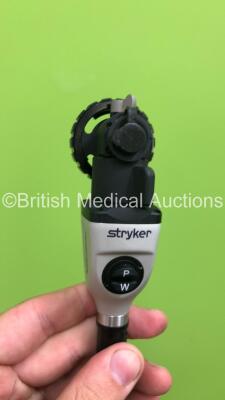 Stryker Stack Trolley Including Stryker Vision Elect HD Monitor,Stryker Pneumo Sure High Flow Insufflator,Stryker SDC Ultra HD Information Management System,Stryker X8000 Light Source Unit,Stryker 1188 HD High Definition Camera Control Unit and Stryker 11 - 7