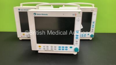 3 x Datex-Ohmeda S/5 Anaesthesia Monitors (1 x Powers Up, 1 x Powers Up with Blank Screen and 1 x No Power)