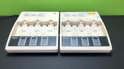2 x Medtronic Physio Control Battery Support System 2 Charger Units *Mfd 2009 / 2000* (Both Power Up) *37612765 - 12761571*