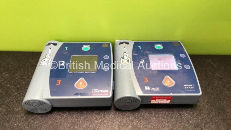 1 x Laerdal Heartstart FR2+ Defibrillator (Powers Up when Tested with Stock Battery-Battery Not Included) 1 x Laerdal Heartstart FR2 Defibrillator (No Power when Tested)