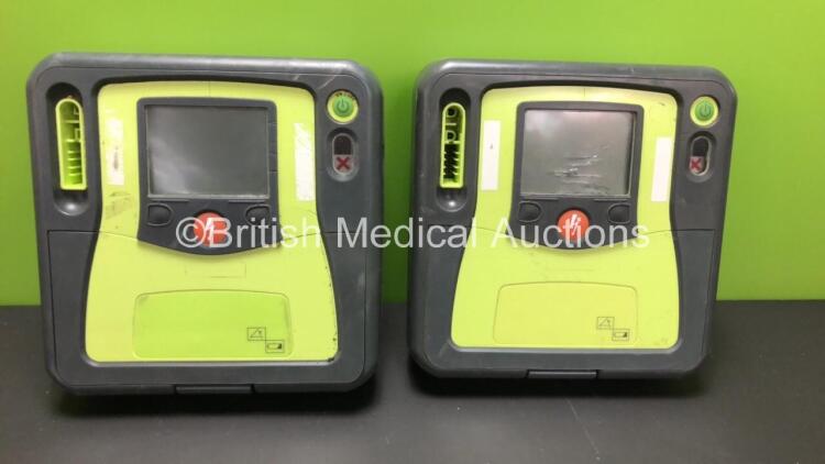 2 x Zoll AEDPro Defibrillators - Damage to 1 x Screen (Untested Due to No Batteries)
