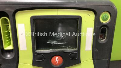 2 x Zoll AEDPro Defibrillators - Damage to 1 x Screen (Untested Due to No Batteries) - 3