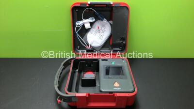 Philips HeartStart FR3 Defibrillator with 1 x Philips HeartStart Battery * Install Before 2024 * in Laerdal Red Box (Powers Up - Fails User Test) *C12F-00407