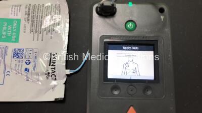 Philips HeartStart FR3 Defibrillator with 1 x Philips HeartStart Battery * Install Before 2024 * in Laerdal Red Box (Powers Up - Failed User Test) *C12F-00412* - 2