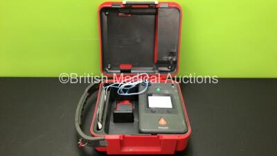 Philips HeartStart FR3 Defibrillator with 1 x Philips HeartStart Battery * Install Before 2024 * in Laerdal Red Box (Powers Up - Passed User Test) *C12F-00392*