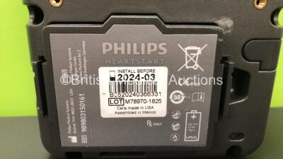 Philips HeartStart FR3 Defibrillator with 3 x Philips HeartStart Batteries * Install Before 2024 - 2024 - 2019 * in Laerdal Red Box (Powers Up - Fails User Test) *C12F-00338* - 6