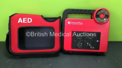 HeartPlus Automated External Defibrillator with 1 x Cartridge / Battery (Powers Up)