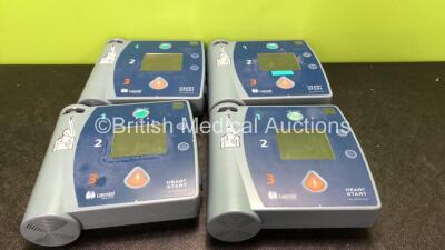 4 x Laerdal Heartstart FR2+ Defibrillators with 4 x Philips M3863A Batteries *Install Dates 06/2025, 05/2020, 07/2021, 08/2020* (All Power Up and Pass Self Tests) *SN 0207225708, 0307227551, 0308272986, 0307227551*