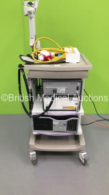 Vivo Sight Stack Trolley with Vivo Sight Diagnostics Unit with Probe,Santec HSL High Speed Scanning Laser and CPU (Powers Up-Hard Drive Removed on CPU)
