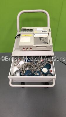 Hewlett Packard Series 50A Fetal Monitor on Stand with 5 x US Transducers and 3 x TOCO Transducers (Powers Up) * SN 3604G09031 *