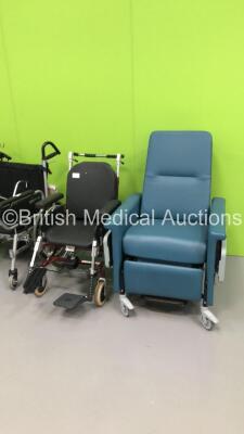 Job Lot of Wheelchairs Including 1 x Manual Wheelchair,1 x XXL Rehab Mini Maxx Electric Wheelchair,1 x HD 500 SB45 Wheelchair and 1 x Patient Mobile Chair - 2