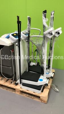 Mixed Lot Including 2 x BOC Medical Gas Cylinder Holders, 4 x Stand on Weighing Scales with Height Measure, 1 x Vernacare 2020 Macerator and 1 x Lockable Cabinet *S/N NA* - 4