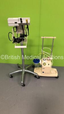 1 x Therapy Equipment Ltd Suction Pump and 1 x Welch Allyn Otoscope / Ophthalmoscope Set with 2 x Handpieces (No Heads)