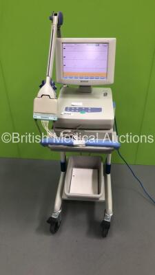 Nihon Kohden ECG-1550K Electrocardiograph on Stand with 1 x 10-ECG Lead (Powers Up) * SN 00984 *