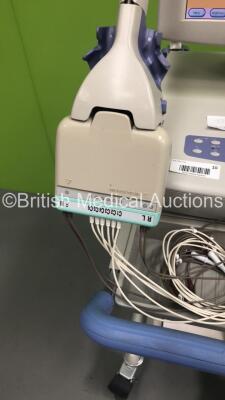 Nihon Kohden ECG-1550K Electrocardiograph on Stand with 1 x 10-ECG Lead (Powers Up) * SN 00984 * - 3