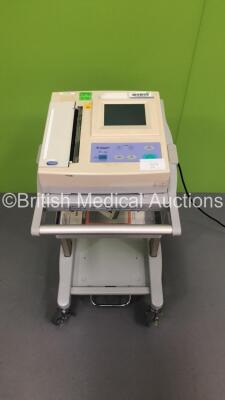 Fukuda Denshi FX-7402 CardiMax Electrocardiograph on Stand (Powers Up)