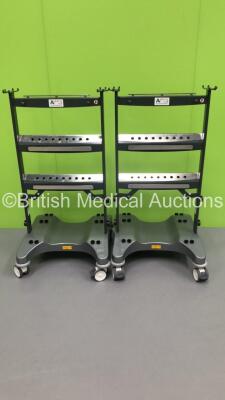 2 x Anetic Aid Table Accessories Trolleys