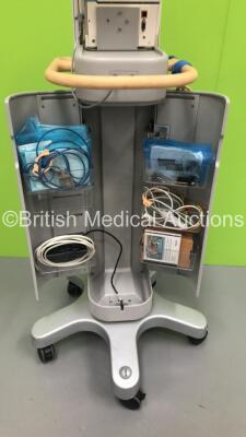 Philips M3046A M3 Patient Monitor on Stand with M3001A OP A01 Module with ECG/Resp, SPO2 and NBP Options, Leads and Accessories (Powers Up) - 7