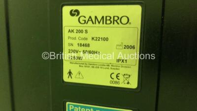 Gambro AK 200 S Dialysis Machine Version 11.21 with Hoses (Powers Up) (C) - 4