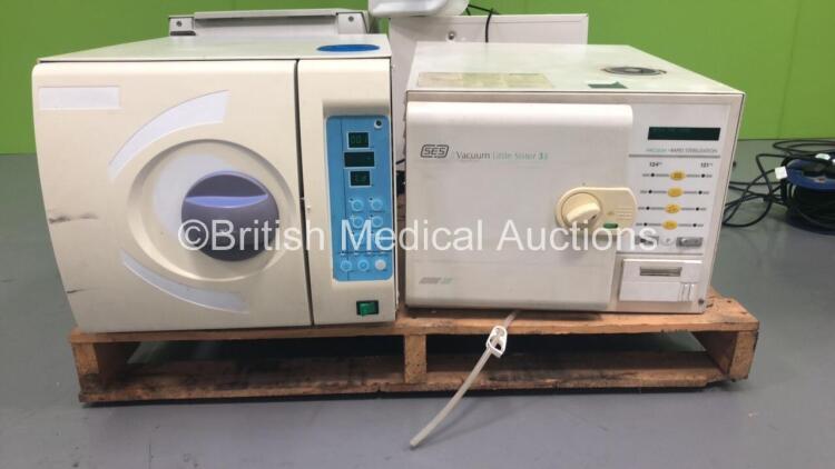 1 x Excel Enigma Autoclave and 1 x SES Vacuum Little Sister 3 Autoclave (Both Power Up)