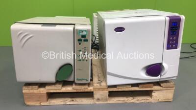 1 x Excel Enigma 22 Autoclave (Powers Up) and 1 x Liarre Starclave Autoclave (Unable to Power Up Due to Damaged Power Button - See Pictures)