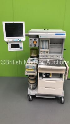 Datex-Ohmeda Aestiva/5 Anaesthesia Machine with Datex Ohmeda SmartVent Software Version 4.8,Datex-Ohmeda Monitor,Module Rack Including 1 x M-CAiO Gas Module with D-Fend Water Trap,1 x Blank Module,1 x E-INTPSM Module,Absorber,Bellows,Oxygen Mixer and Hose