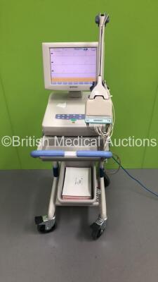 Nihon Kohden ECG-1550K Electrocardiograph on Stand with 1 x 10-ECG Lead (Powers Up) * SN 00994 *
