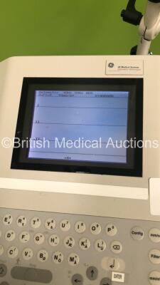 GE MAC 1200 ST ECG Machine on Stand with 1 x 10-Lead ECG Lead (Powers Up) * SN 550059407 * * Mfd 2012 * - 3