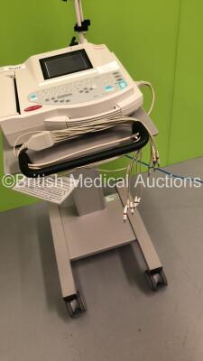 GE MAC 1200 ST ECG Machine on Stand with 1 x 10-Lead ECG Lead (Powers Up) * SN 550059407 * * Mfd 2012 * - 4