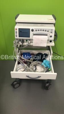 GE 250cx Series Fetal Monitor on Stand with 2 x US Transducers,1 x TOCO Transducer,BP Hose,3 x BP Cuffs and 1 x SpO2 Finger Sensor (Powers Up) *W*