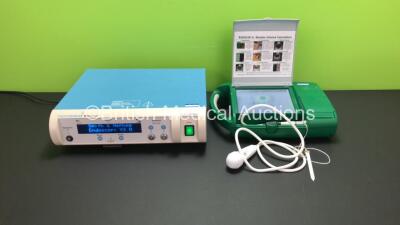 Mixed Lot Including 1 x BardScan II Bladder Scanner with Battery and Probe (Powers Up) and 1 x Smith & Nephew Dyonics Power V3.0 Unit (Powers Up with Fault to Power Switch) *02182 - WA13680*