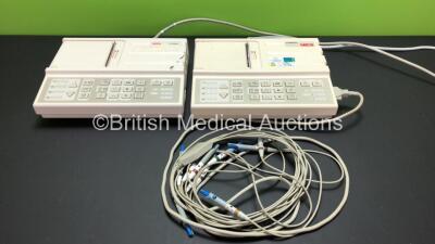 2 x Seca CT300i ECG Machines with 1 x Lead (Both Power Up)