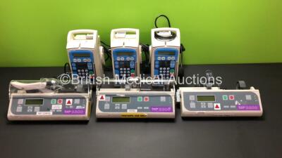 Job Lot Including 3 x Graseby 500 Modular Infusion Pumps and 3 x Graseby 3300 PCA Syringe Pumps