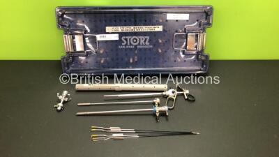 Karl Storz Resectoscope Set Including 1 x Ref. 27050D, 27026B, 27040OC and 27025GF in Tray (Some Missing Pieces)