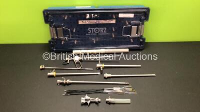 Karl Storz Resectoscope Set Including 1 x Ref. 27050D, 27050SL, 27040BO, 27051B. 27025GK and 27224ALO in Tray (Some Missing Pieces)