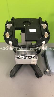 1 x SonoSite H-Universal Ultrasound Stand * Mfd 2013 * and 1 x GE Voluson Station with Printer * Missing Facia-See Photos * * Mfd 2011 * - 4
