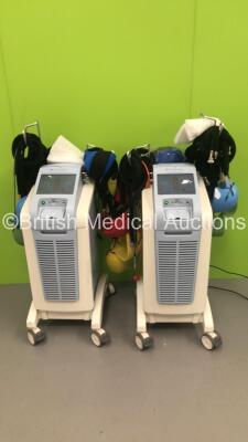 2 x Dignitana Digni C3 Scalp Cooling Systems Version 2.0.3.7 with Assorted Caps (Both Power Up)