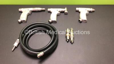 Job Lot Including 1 x Hall Series 4 Oscillator, 1 x Hall Series 4 Drill/Reamer, 1 x Hall Series 4 Reciprocator with Hose and 2 x Attachments *SN N-A*