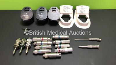 Job Lot Including 14 x Stryker Attachments (See Photos for Refs.) 3 x Stryker 4126-120 Aseptic Housing with 2 x 4126-130 Battery Shields