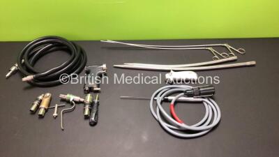 Job Lot Including 1 x DeSoutter MPZ-400 Handpiece with Hose and 5 x Attachments, 1 x Aesculap FC 30 Handle with Tunnelling Set and 1 x Lloyd Probe 44-1179