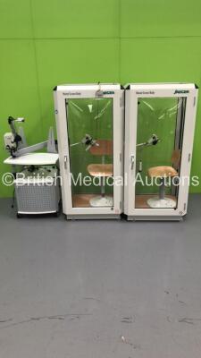 Jaeger/Cardinal Health PFT System with 2 x MasterScreen Body Booths (Hard Drive Removed) *IR112* * SN 861400-07Y00103 *