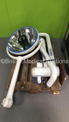 2 x Eschmann Operating Theatre Lights with Arms and Accessories * On Pallet * (Cage Not Included) - 2