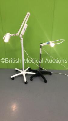 1 x Luxo Patient Examination Lamp on Stand and 1 x Brandon Medical Patient Examination Lamp on Stand (Both Power Up) *S/N fs0147391*