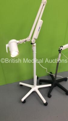 1 x Luxo Patient Examination Lamp on Stand and 1 x Brandon Medical Patient Examination Lamp on Stand (Both Power Up) *S/N fs0147391* - 2