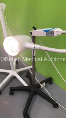 1 x Luxo Patient Examination Lamp on Stand and 1 x Brandon Medical Patient Examination Lamp on Stand (Both Power Up) *S/N fs0147391* - 5