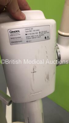 Gendex Oralix 65S Dental X-Ray Head Type 9801 100 32404 on Stand with Gendex Dens-O-Mat X-Ray Timer with Finger Trigger (Powers Up) - 6