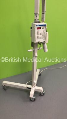 Gendex Oralix 65S Dental X-Ray Head Type 9801 100 32404 on Stand with Gendex Dens-O-Mat X-Ray Timer with Finger Trigger (Powers Up) - 7