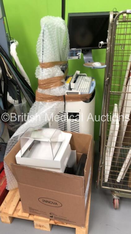 GE Senographe Essential DS Digital Mammography System Including Workstation,Lead Glass Screen,Compression Paddles,Generator,Casings and Job Lot of Accessories * Mfd 2010 * * SN 587341BU9 *